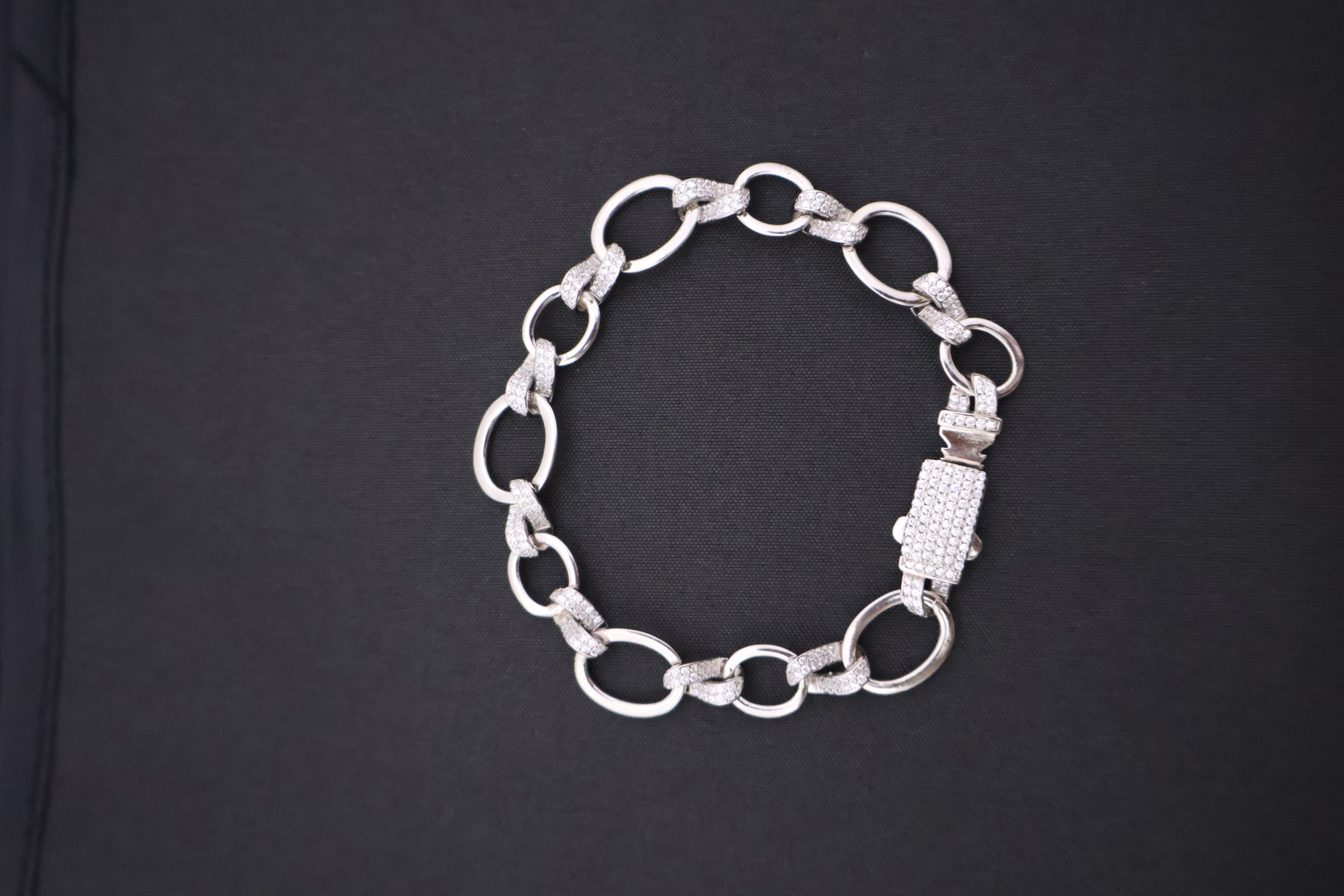 ◆STONEHENgE◆ DAL Silver Bracelet ◇STONEHENgE◇ DAL Silver Bracelet Sterling Silver 13.34cttw