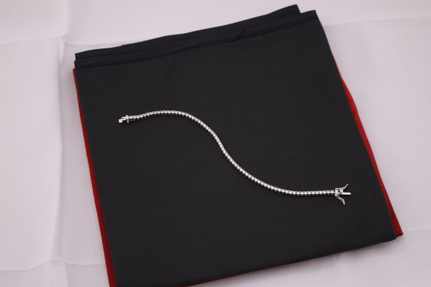 Classic Sparkle Sterling Silver Tennis Bracelet