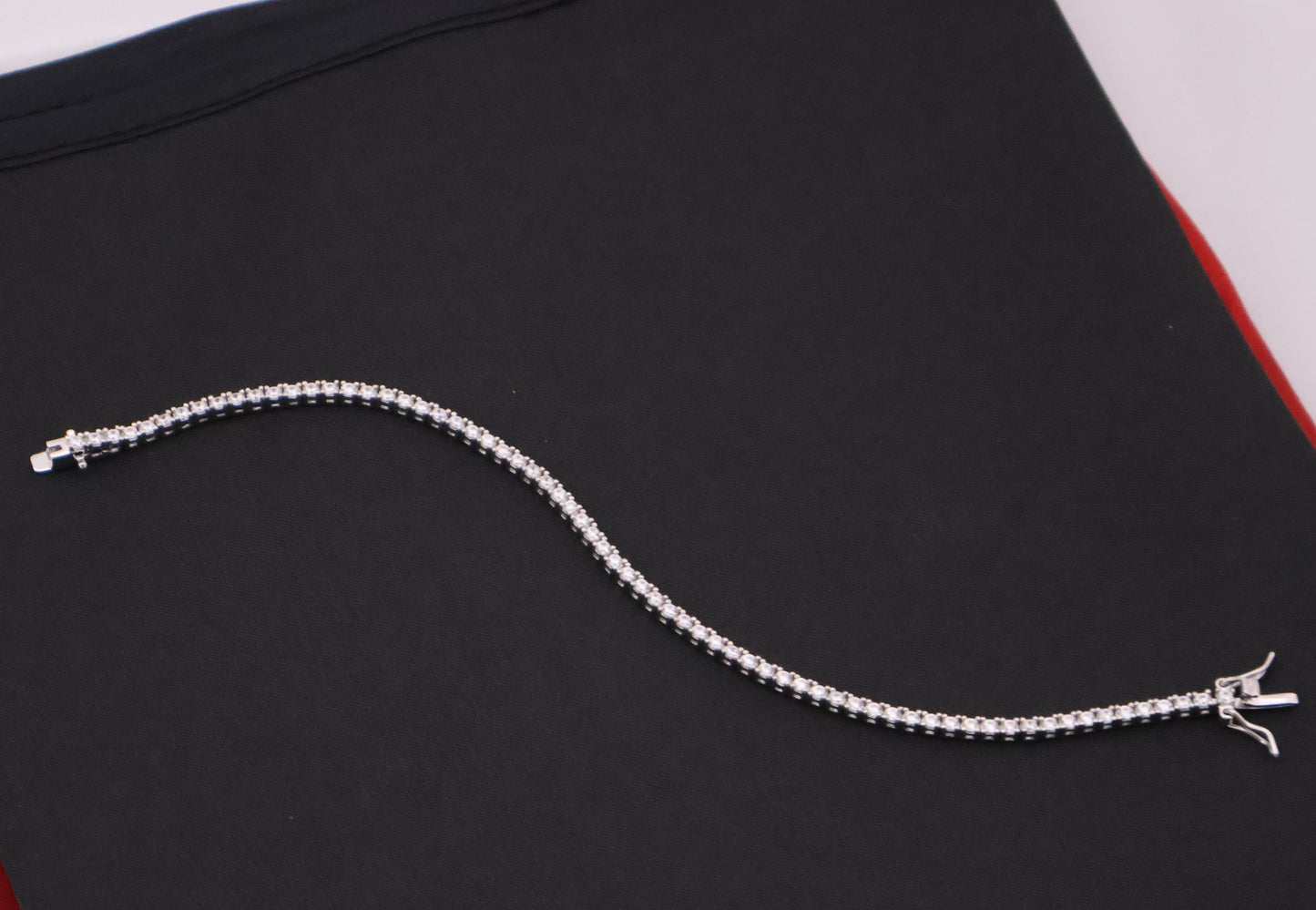 Classic Sparkle Sterling Silver Tennis Bracelet