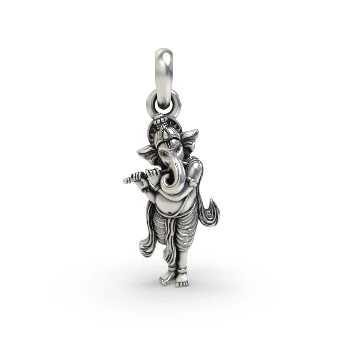 Flutist Ganesha Harmony Pendant