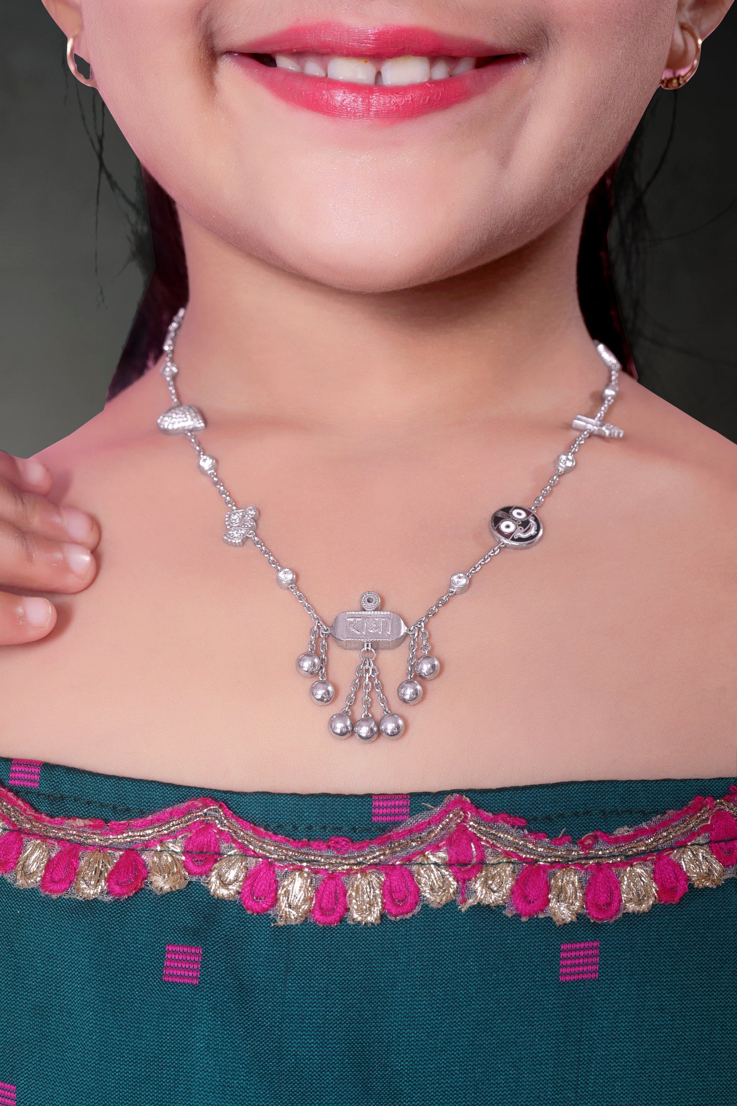 Radha Name Necklace