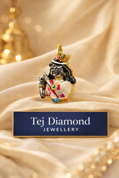 Sri Radhadamanlalju Face Pendant