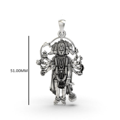 Dashabhuja Panchmukhi Hanuman Pendant
