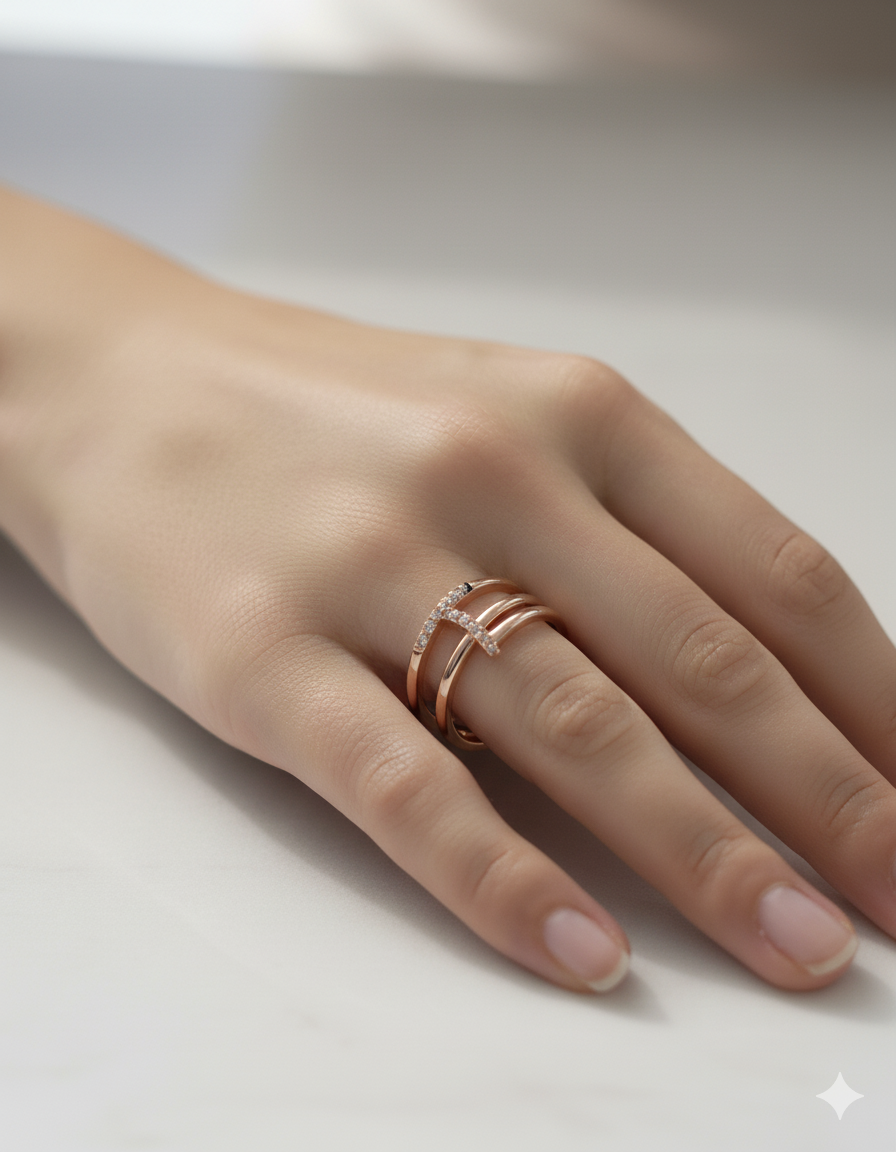 “Eternal Elegance Rose Gold Ring”