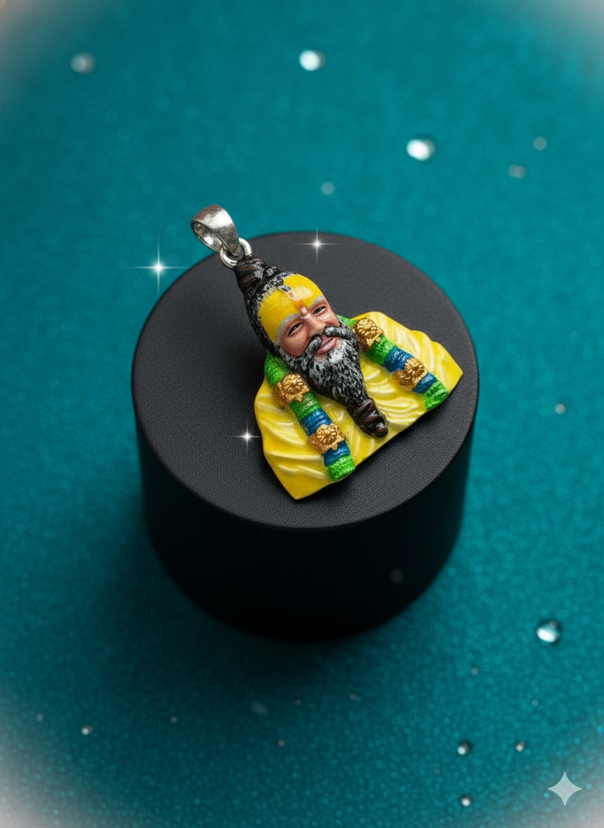 SILVER PREMANAND MAHARAJ PENDANT