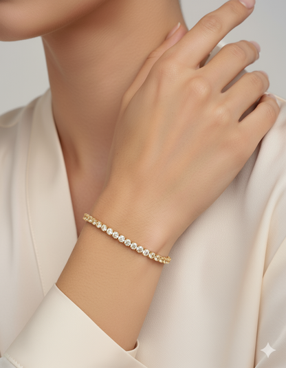 Classic Sterling Silver Tennis Bracelet