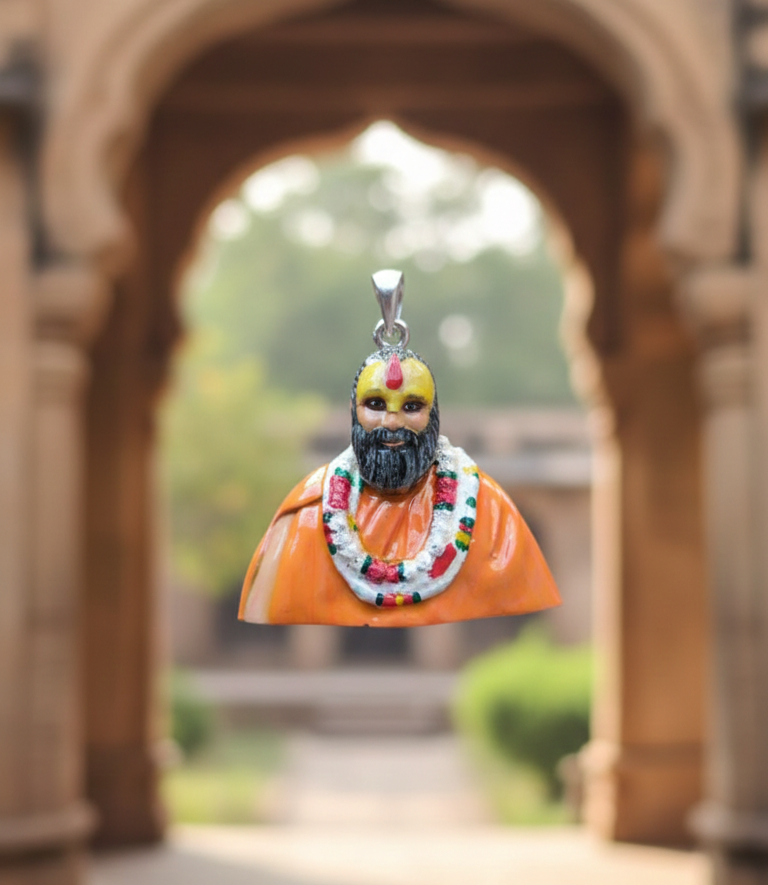 Shri Rajendra Das Ji Maharaj Devotional Pendant - Malook Peeth Spiritual