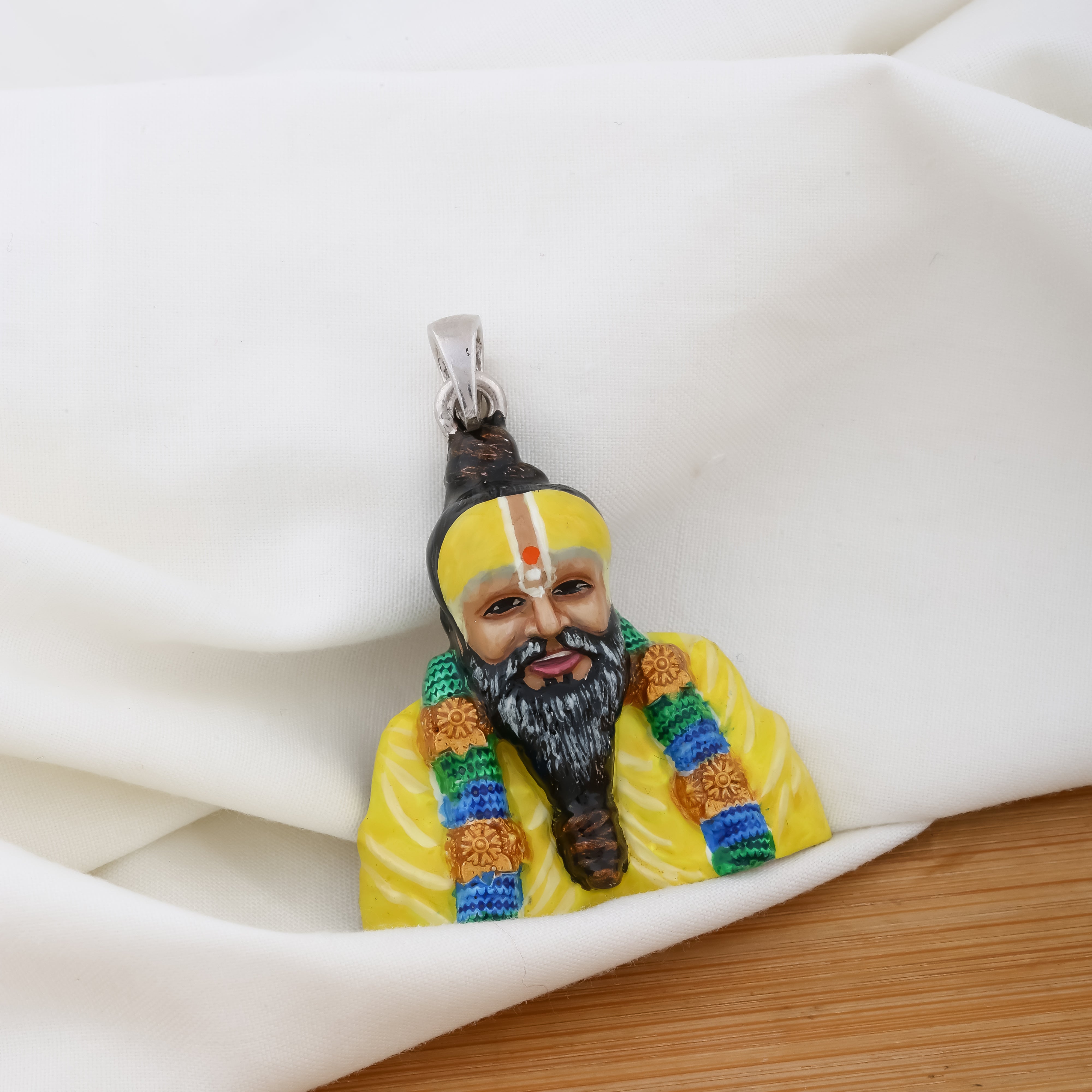 SILVER PREMANAND MAHARAJ PENDANT