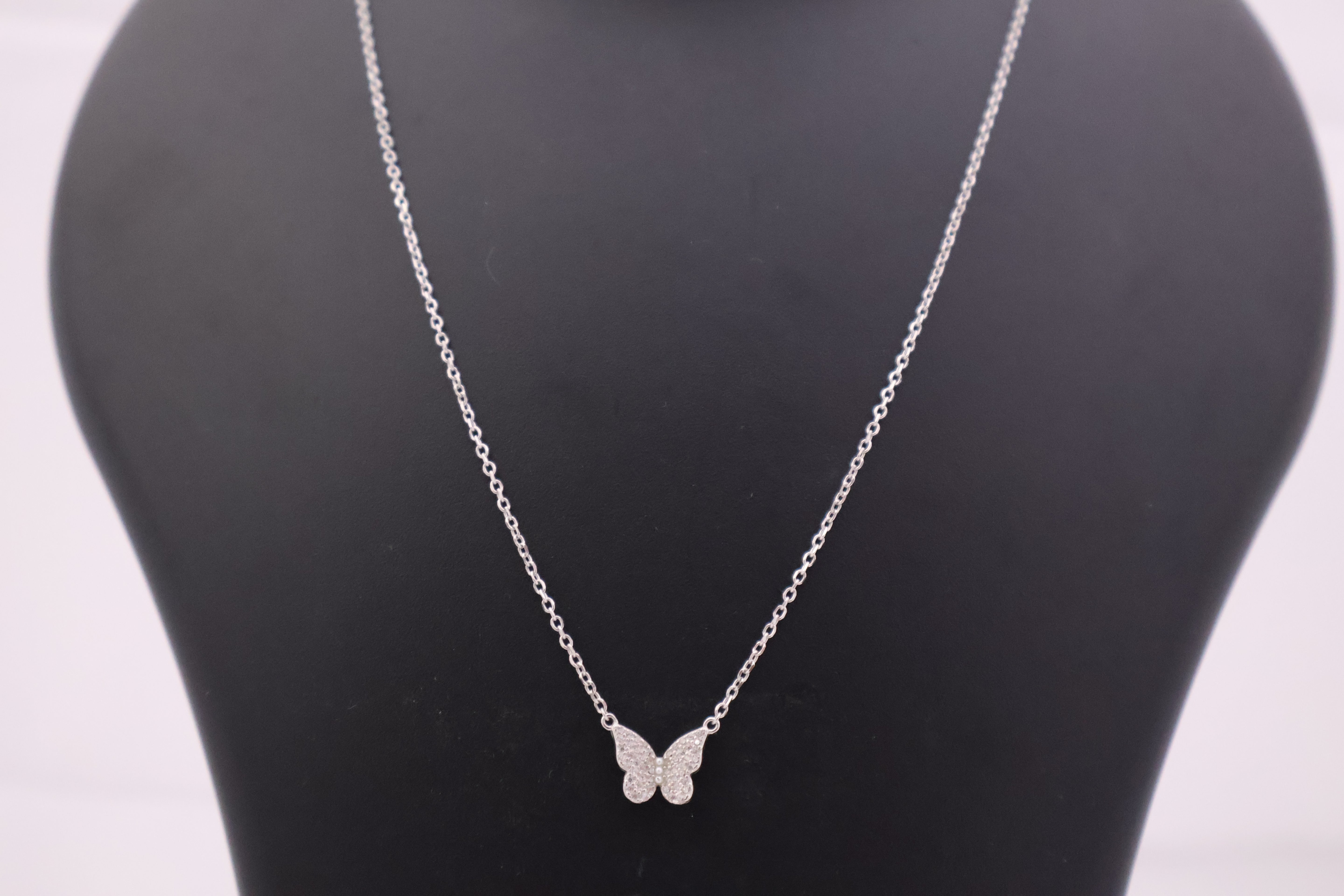 Enchanting Sparkle Butterfly Necklace