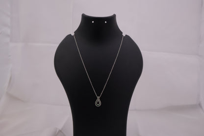 Teardrop Pendant with Stone Detailing