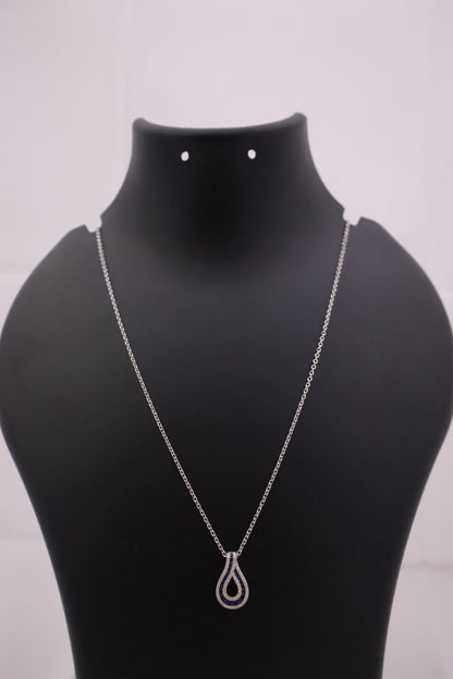 Teardrop Pendant with Stone Detailing