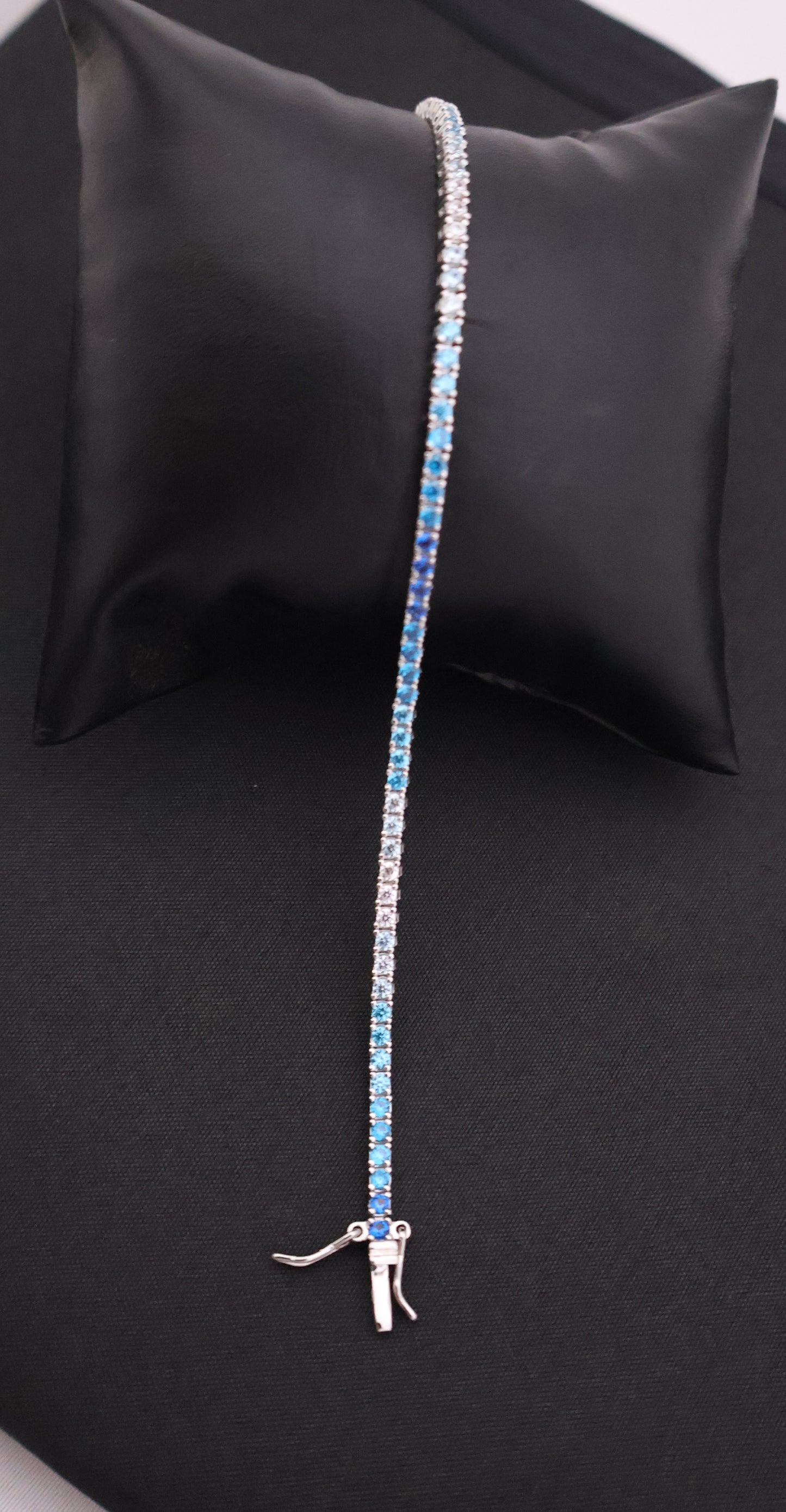 Ocean Ombre Sparkle Sterling Silver Tennis Bracelet