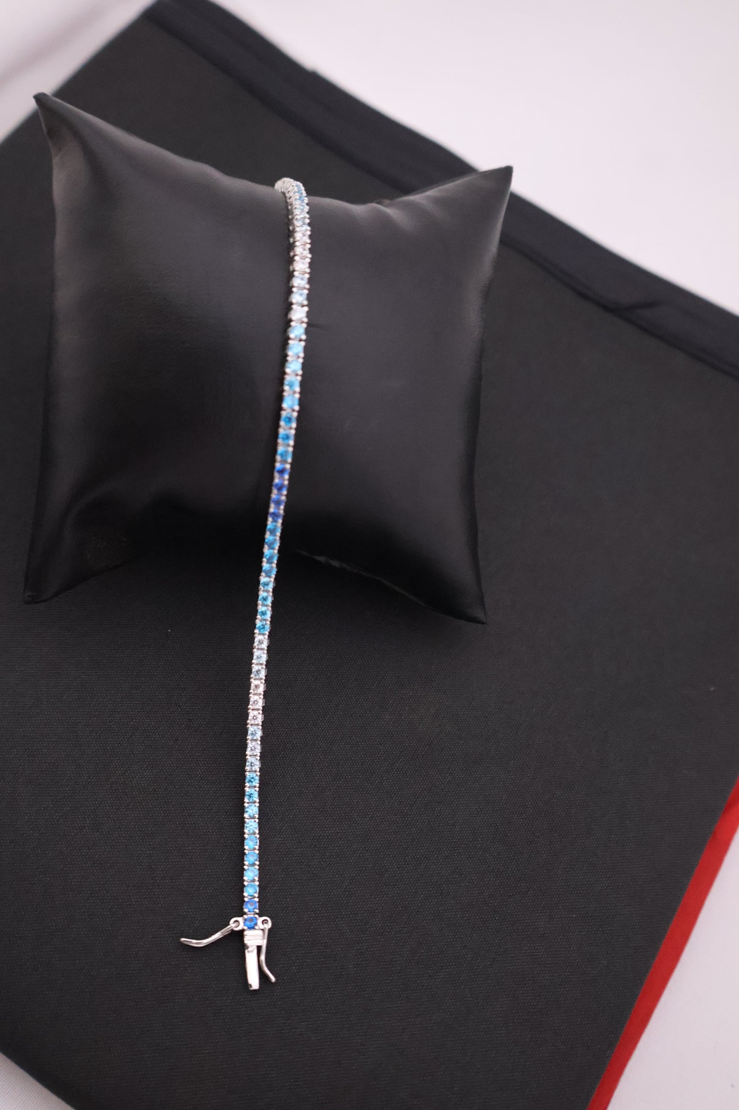 Ocean Ombre Sparkle Sterling Silver Tennis Bracelet
