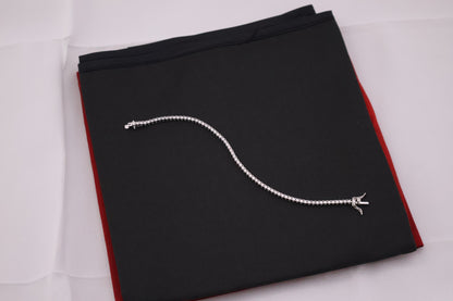 Classic Sparkle Sterling Silver Tennis Bracelet
