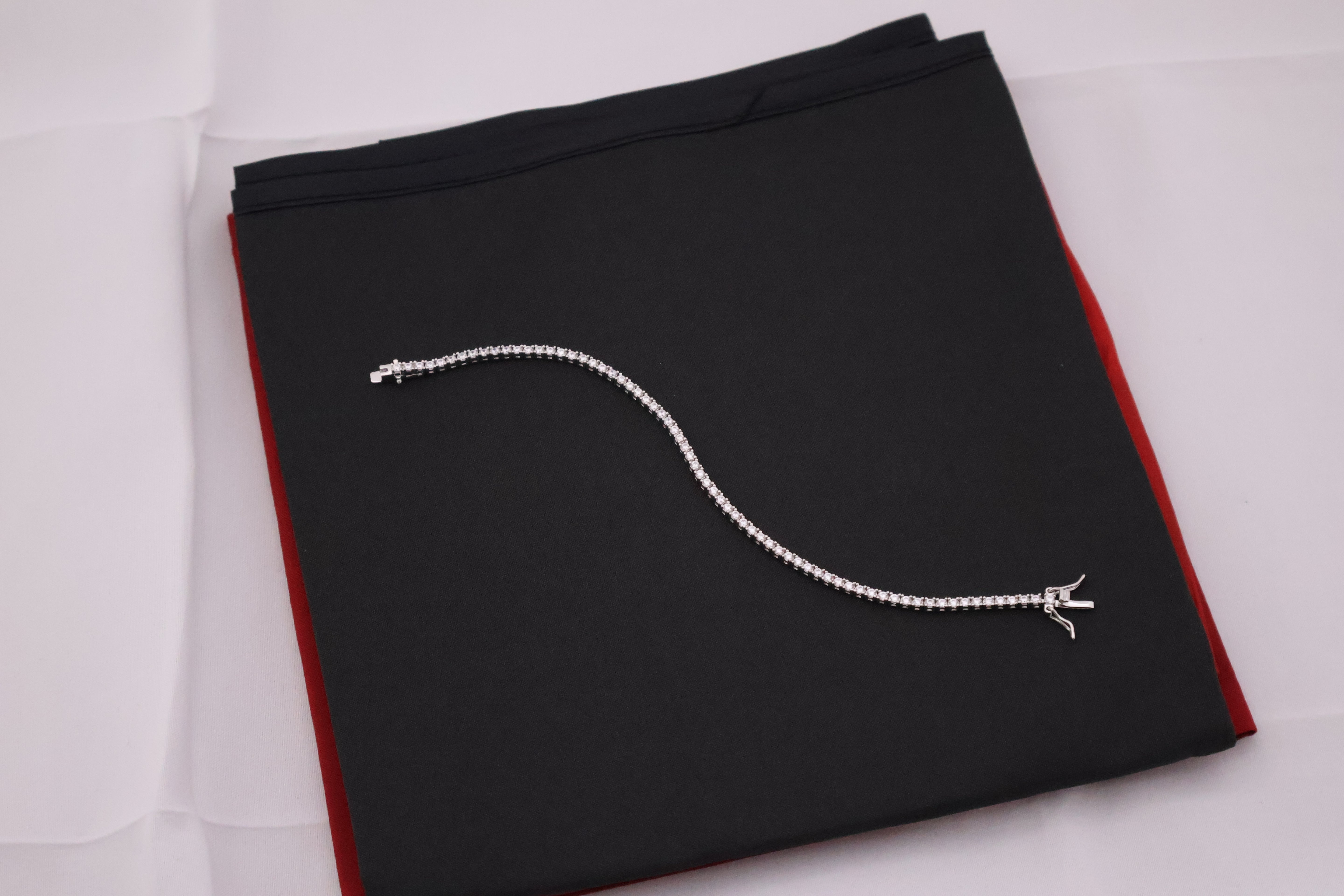 Classic Sparkle Sterling Silver Tennis Bracelet