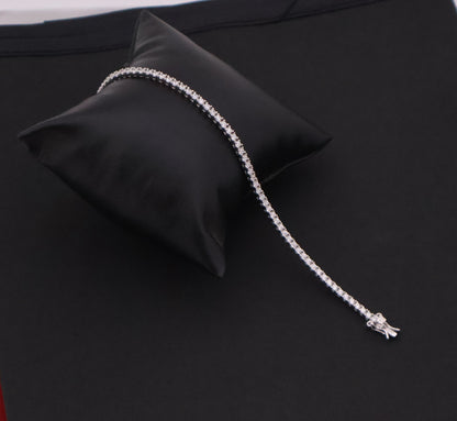 Classic Sparkle Sterling Silver Tennis Bracelet