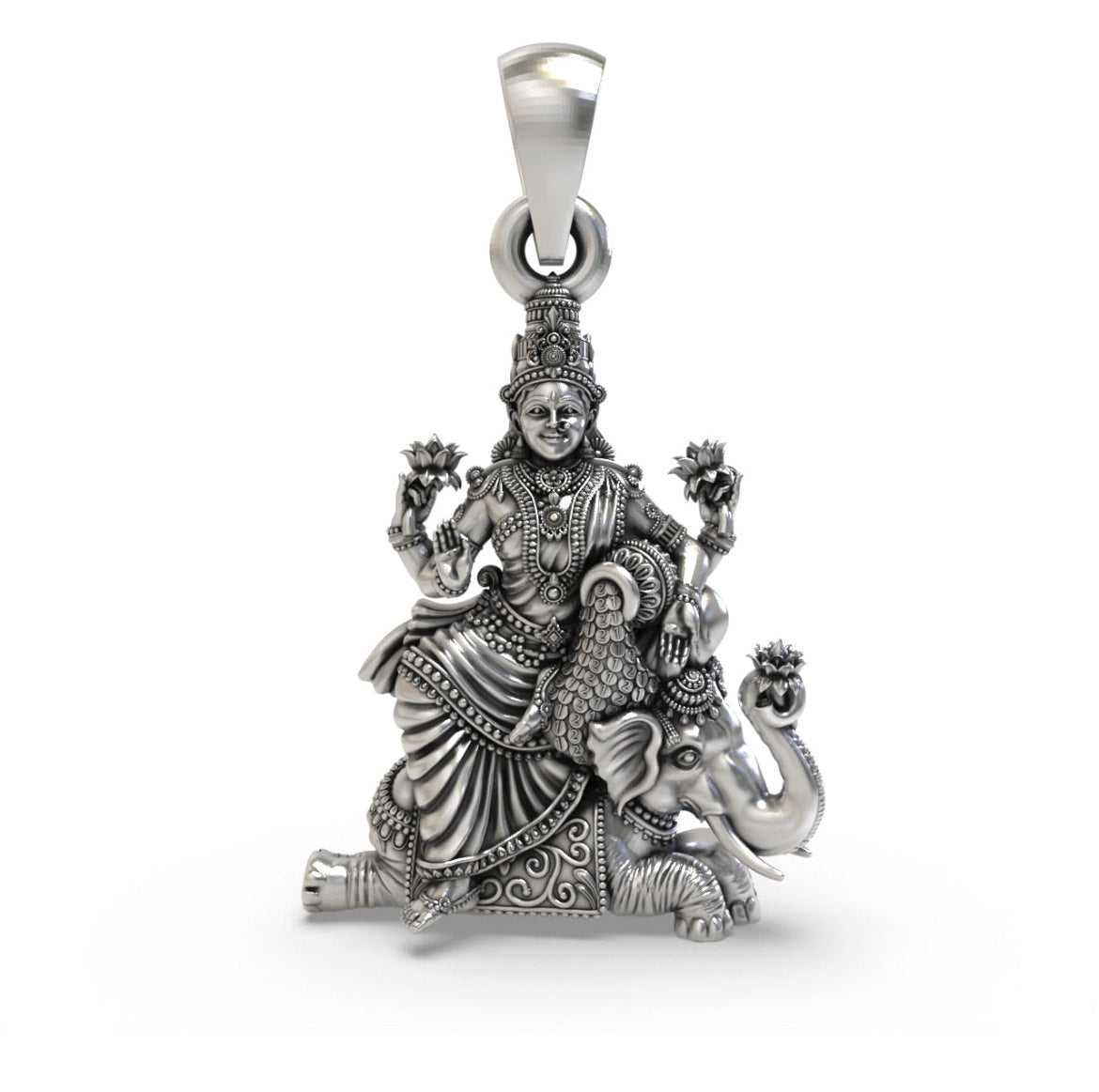 SILVER LAXMI MAA PENDANT