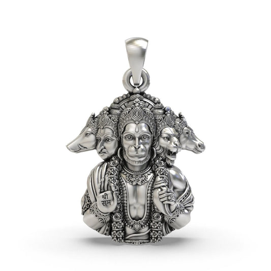 Panchmukhi Hanuman Bust Pendant