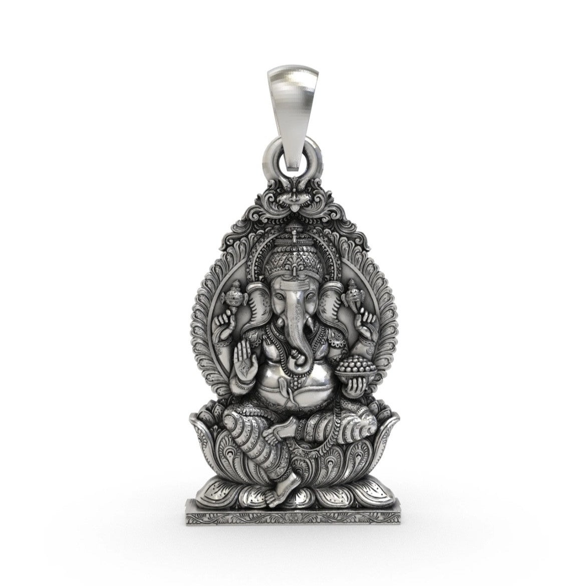 Chaturbhuja Ganpati Royal Pendant