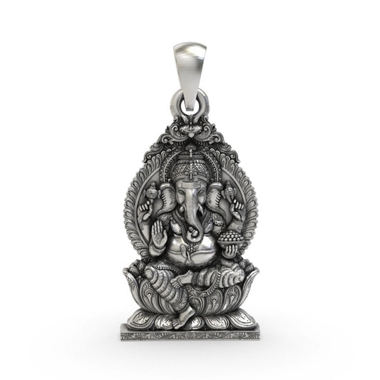 Chaturbhuja Ganpati Royal Pendant