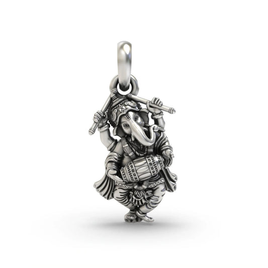 Dancing Drummer Ganesha Pendant