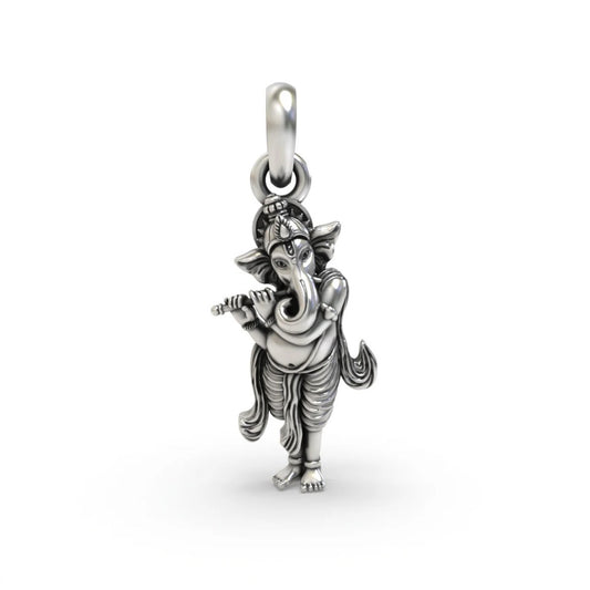Flutist Ganesha Harmony Pendant