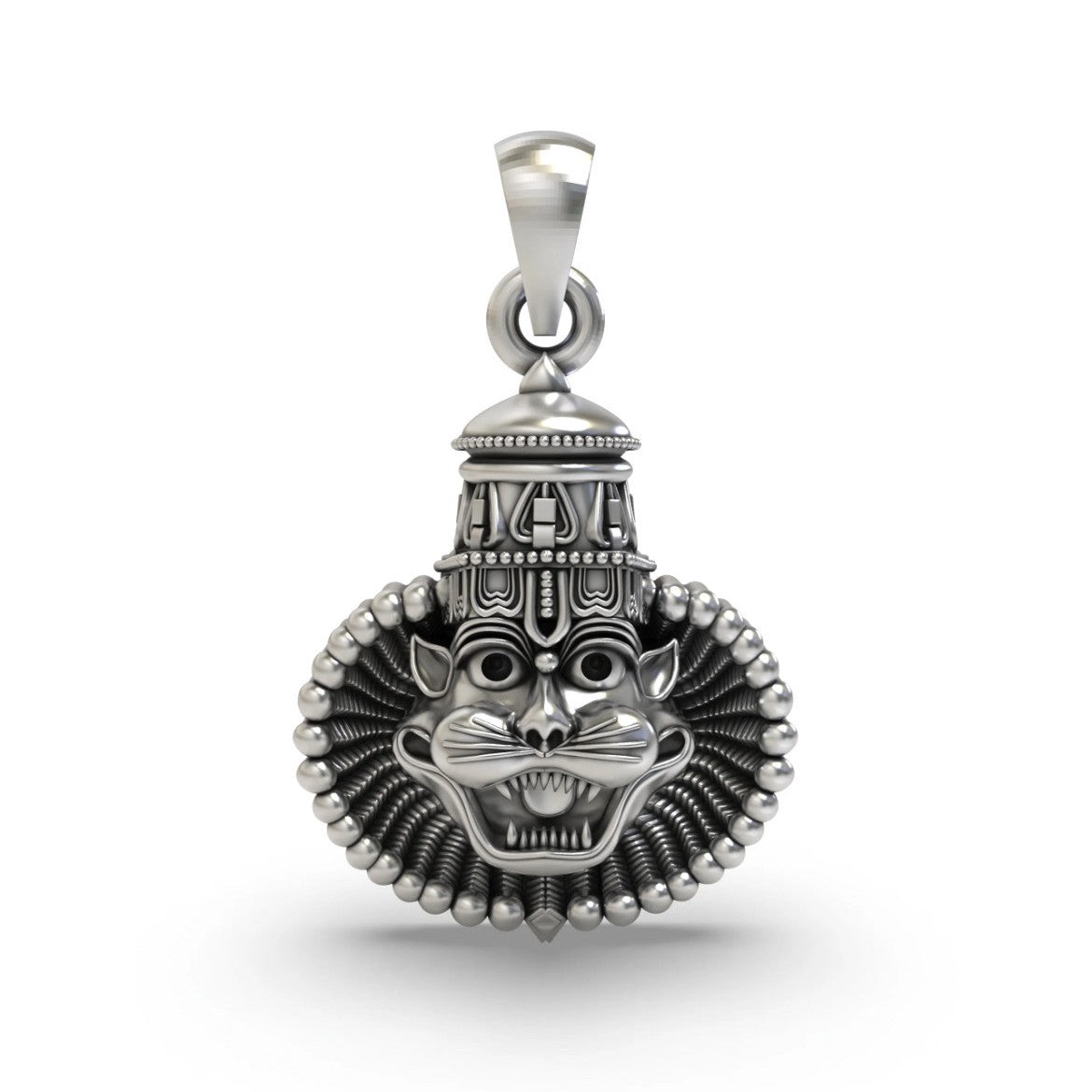 Majestic Narasimha Temple Crown Pendant