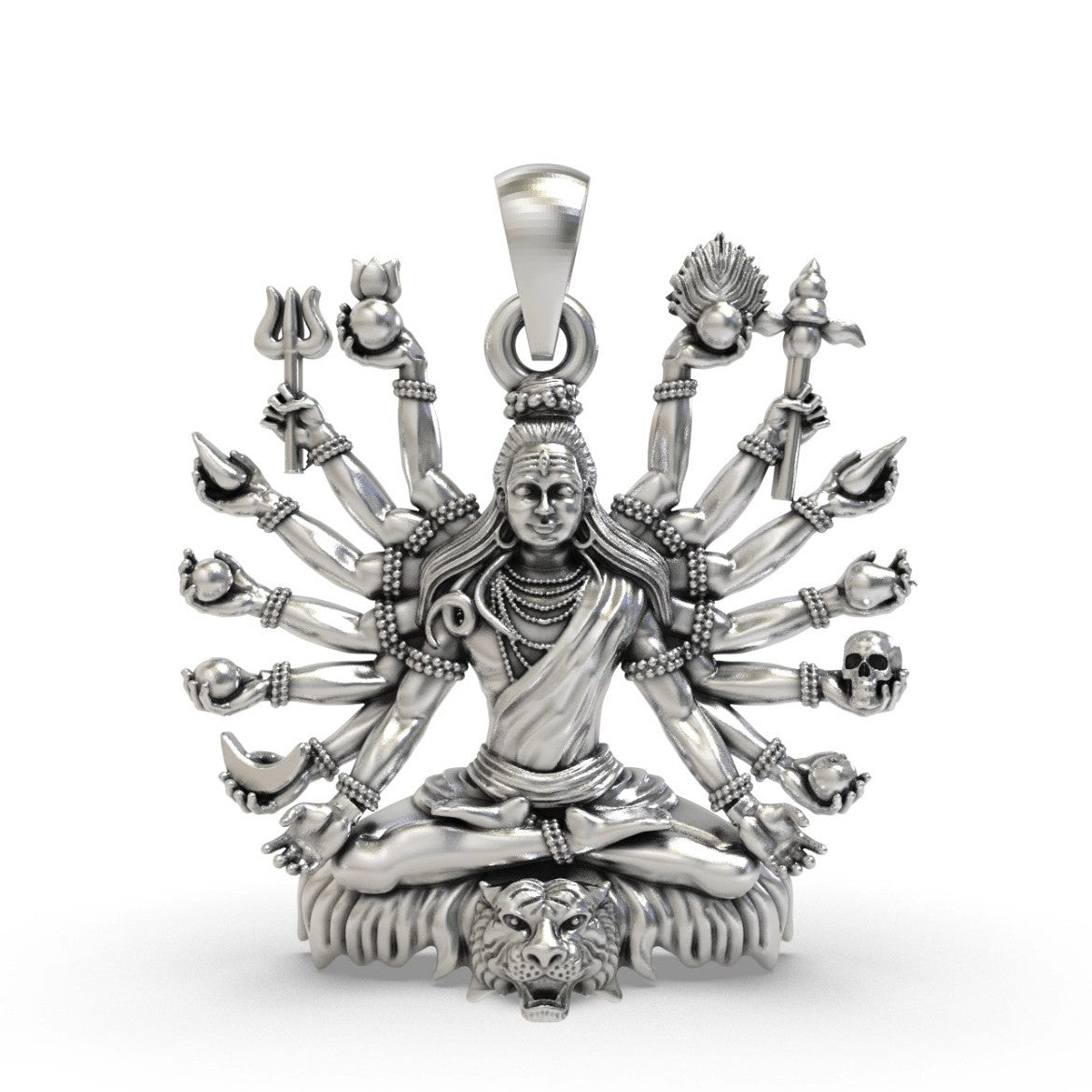 Ashtadashabhuja Maha Shiva Pendant