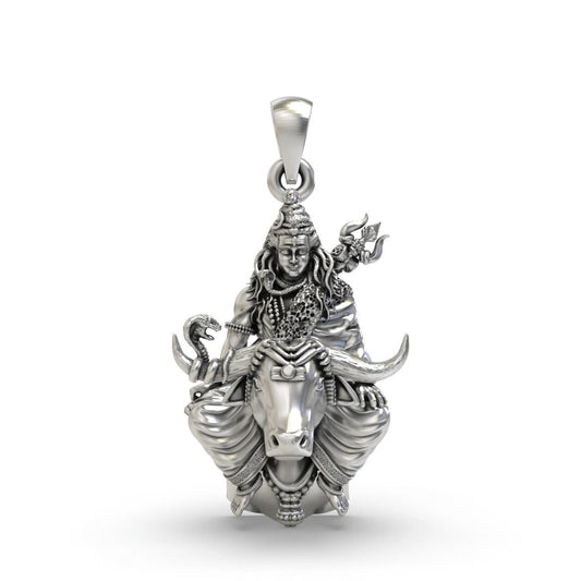 Lord Shiva on Nandi Bull Pendant
