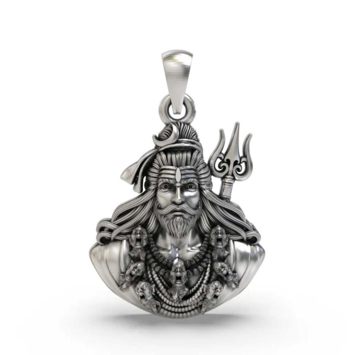 Fierce Bhairav Maha Rudra Shiva Pendant