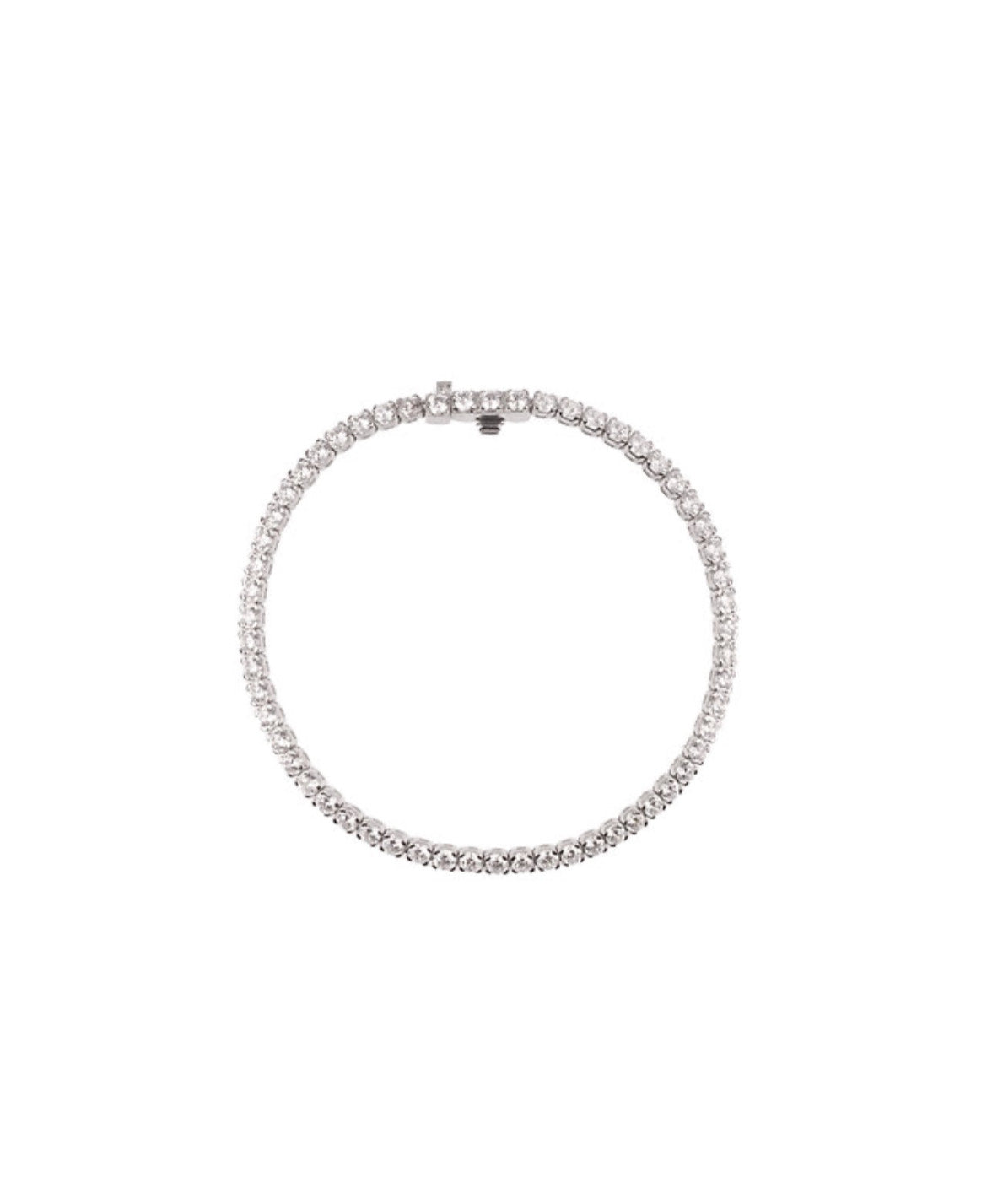 Elegant Sterling Silver Tennis Bracelet