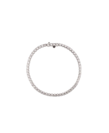 Elegant Sterling Silver Tennis Bracelet