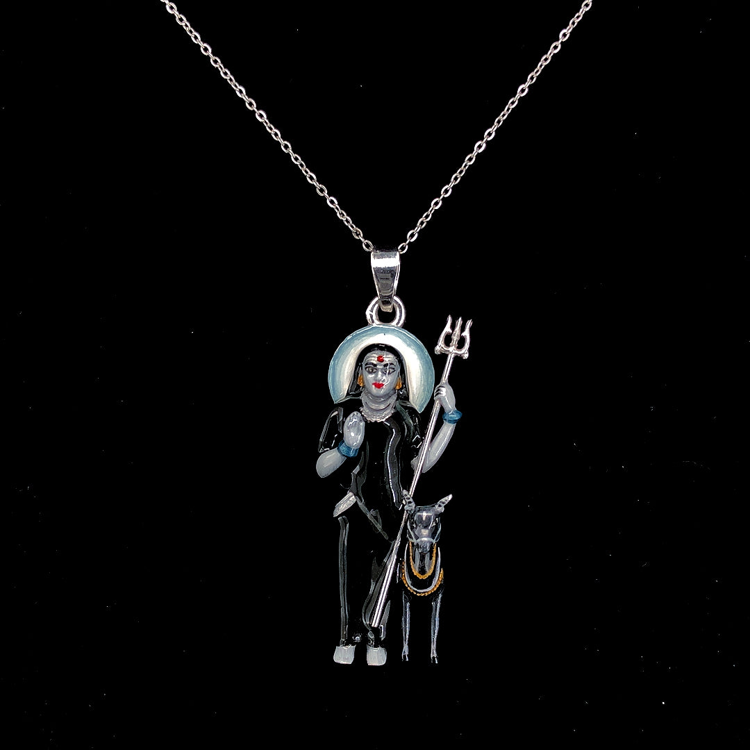 Divine Meldi Maa Protector Pendant with Trishul