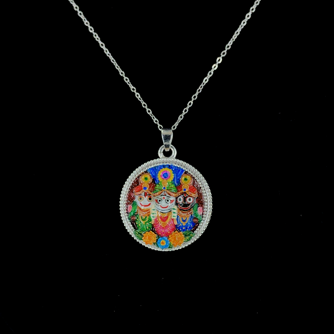 Jagannath Balabhadra Subhadra Silver Pendant