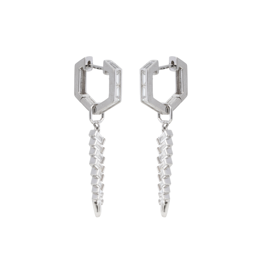 Zigzag Elegance Drop Earrings