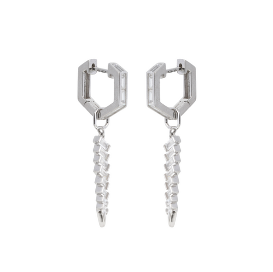 Zigzag Elegance Drop Earrings