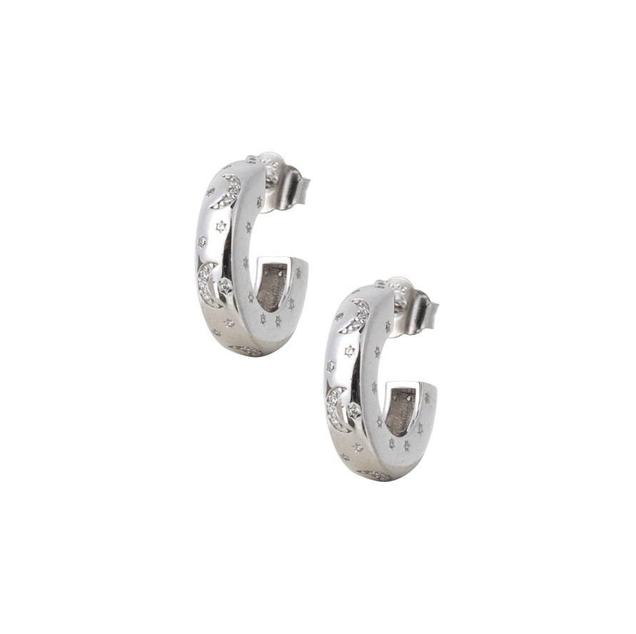 Celestial Charm Hoop Earrings
