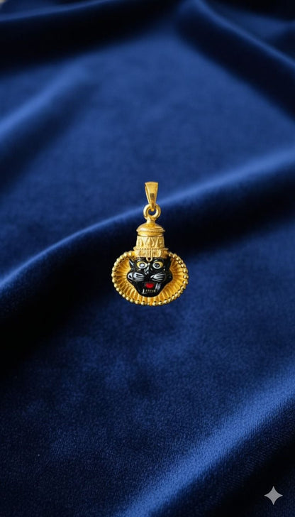 Lord Narasimha Dev Silver Pendant – Fierce Avatar of Vishnu Protective Amulet