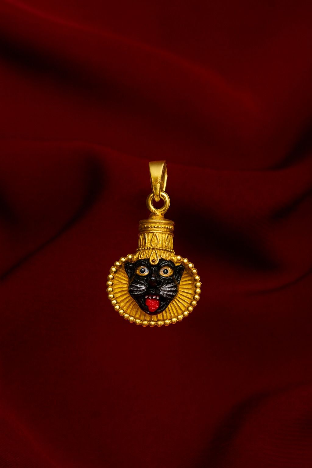 Lord Narasimha Dev Silver Pendant – Fierce Avatar of Vishnu Protective Amulet